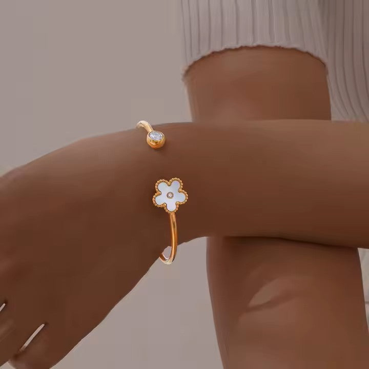 Pulsera Trébol - Baño Oro