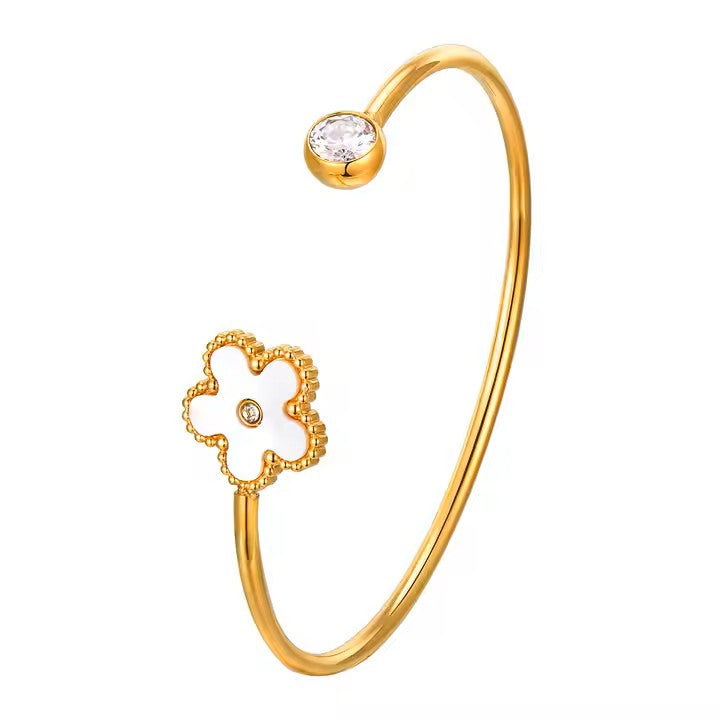 Pulsera Trébol - Baño Oro