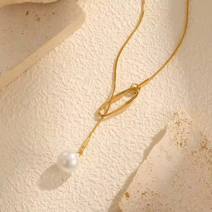 Collar Geométrico - Baño Oro