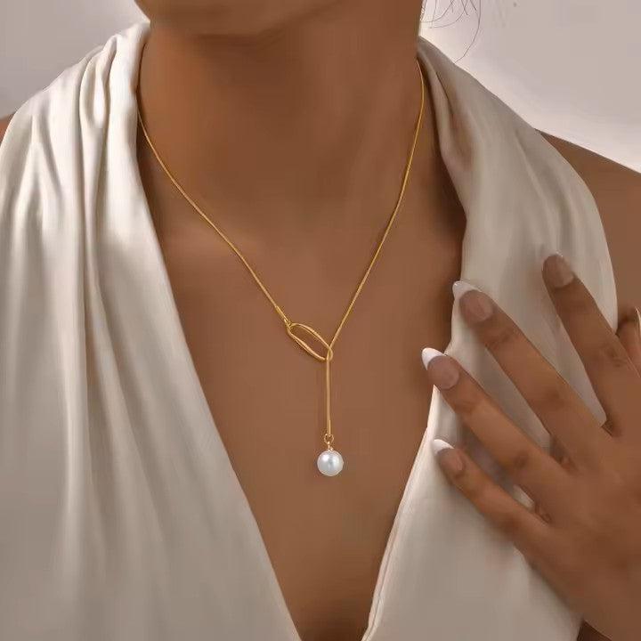Collar Geométrico - Baño Oro