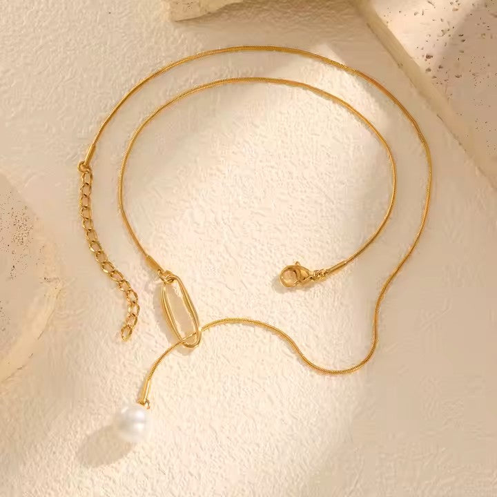 Collar Geométrico - Baño Oro