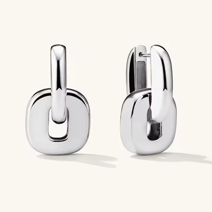 Pendientes Esmalte Huggies - Baño Oro
