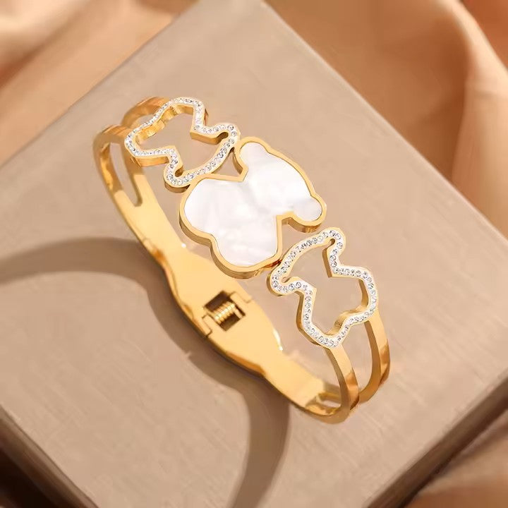 Pulsera Oso - Baño Oro