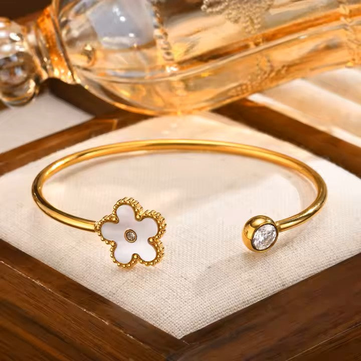 Pulsera Trébol - Baño Oro