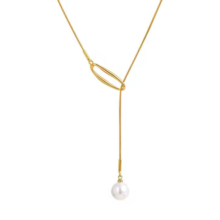 Collar Geométrico - Baño Oro