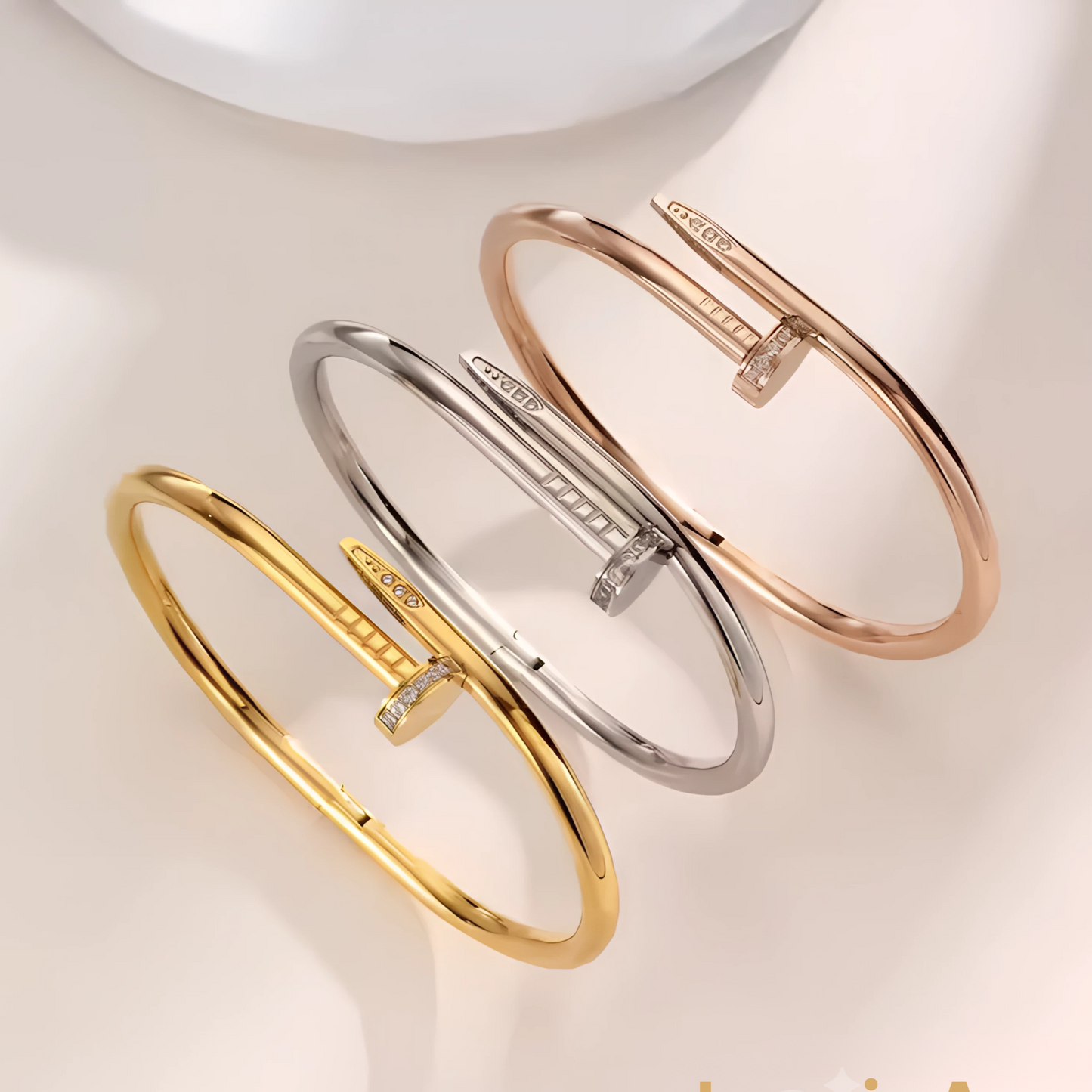 Pulsera Icono Moissanita - Baño Oro