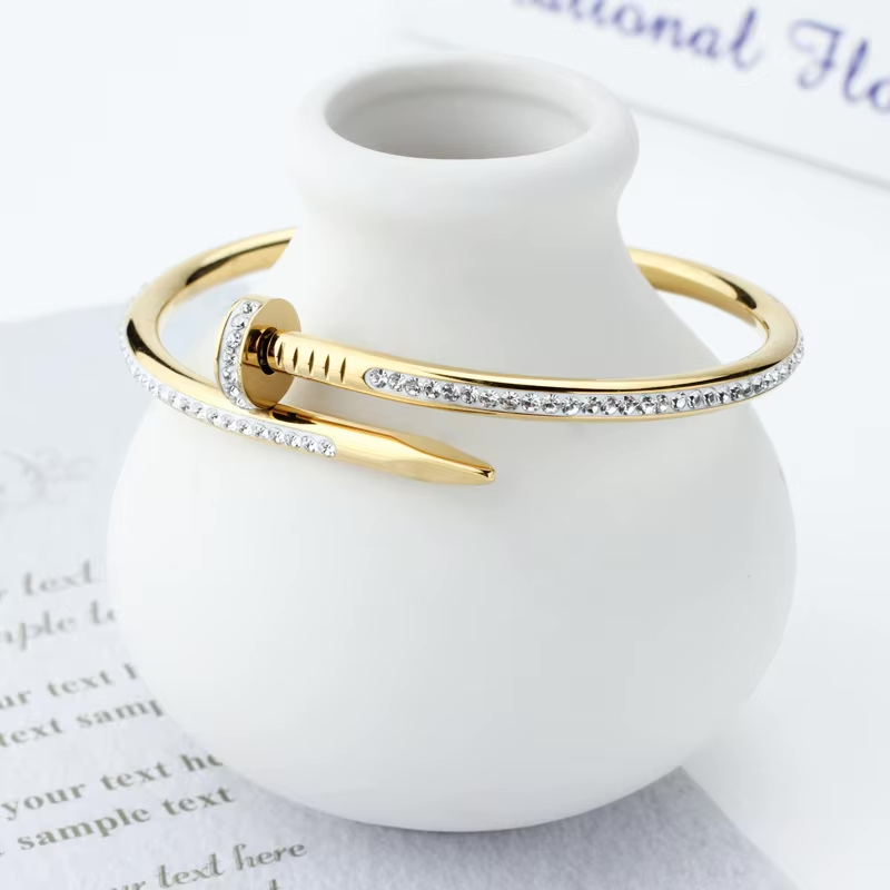 Pulsera Icono Moissanita - Baño Oro