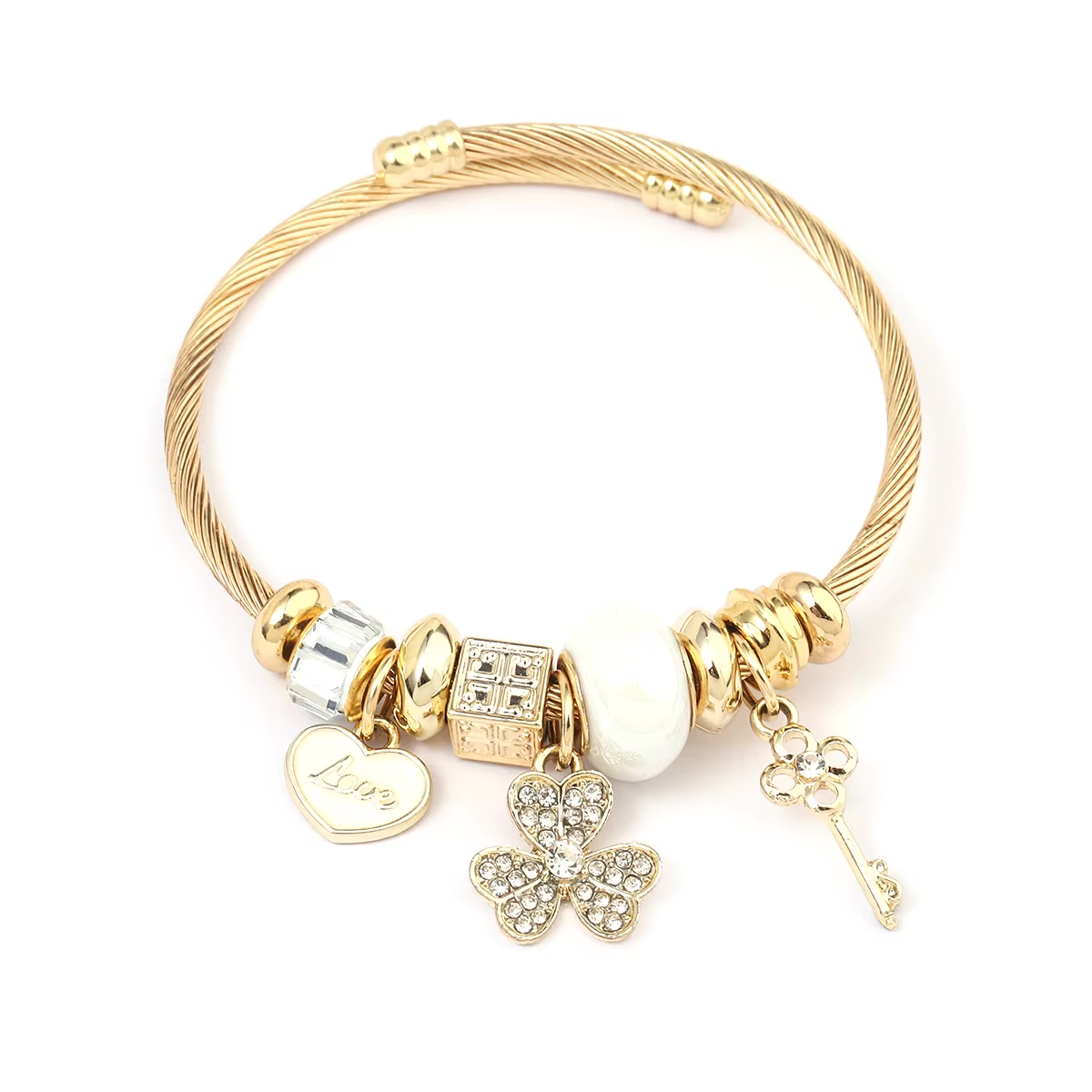 Pulsera Suerte & Amor - Baño Oro