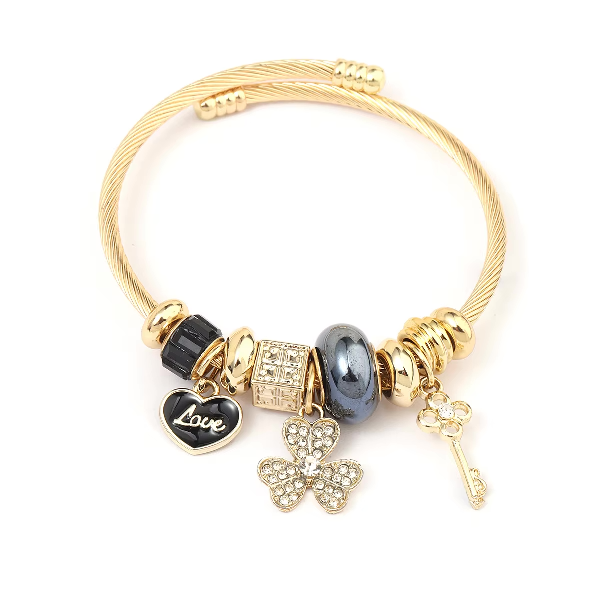 Pulsera Suerte & Amor - Baño Oro
