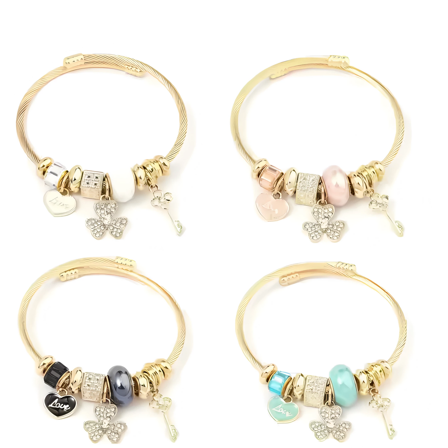 Pulsera Suerte & Amor - Baño Oro