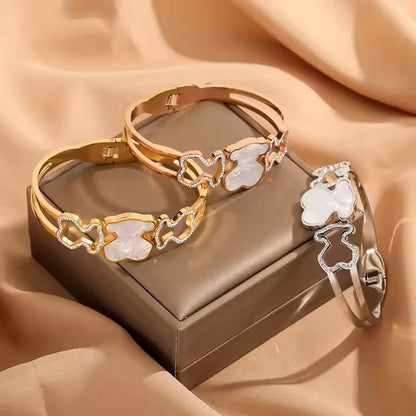 Pulsera Oso - Baño Oro