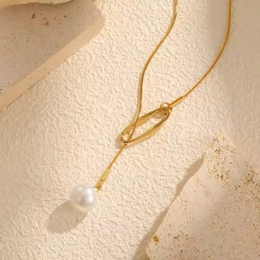 Collar Geométrico - Baño Oro